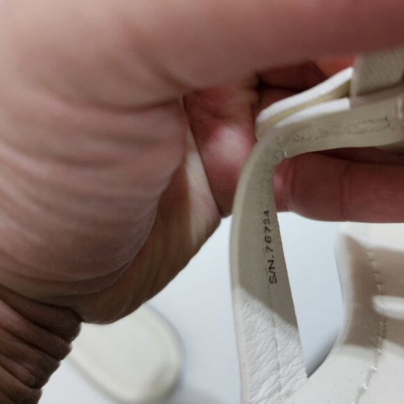 Tory Burch Miller Patent Soft Leather Sandals in Cream Women's Size 9.5 - Picture 9 of 12